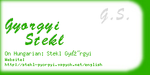 gyorgyi stekl business card